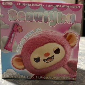 Beautybu Plush Keychain and Lip Gloss Set